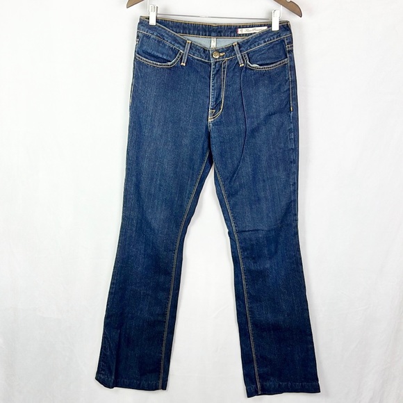 FUTURE PRESCRIPTION | 👖 Dark Indigo Blue Stretchy Mid-Rise Denim Bootcut Jeans - Picture 1 of 9